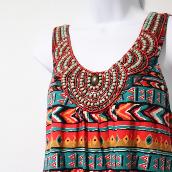 Nordstrom chance fate bead boho blouse medium - Picture 3 of 7